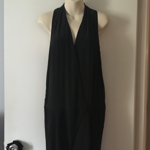 TIBI Black Silk + Wool Wrap Top Jumpsuit  XS - Picture 1 of 10
